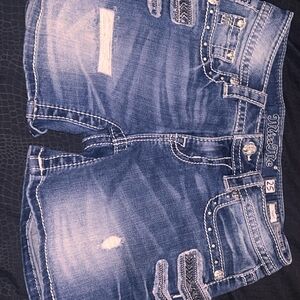 Miss Me Distressed Denim Shorts